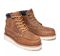 Timberland Golden Brown Full Grain Timberland Pro Gridworks 6 inch Waterproof Soft-Toe Work Boots A2AXR