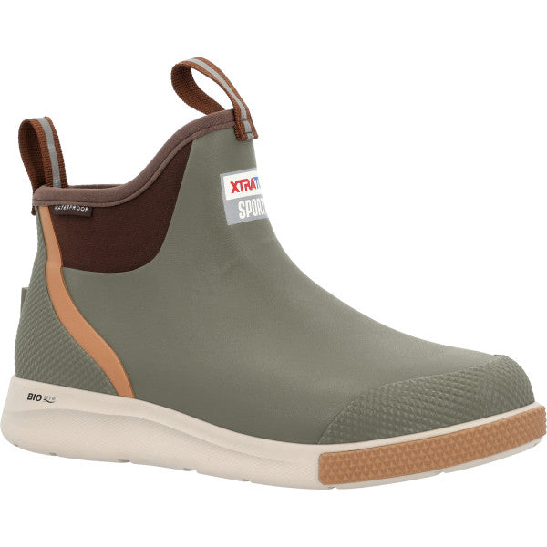 Xtratuf Olive ADB Sport Men's 6 inch Ankle Deck Boots ADSM300