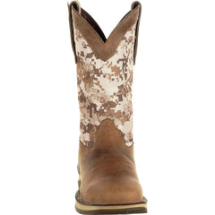 Durango Dusty Brown and Desert Camo Rebel Pull-On Men's Square Toe Western Boots DDB0166