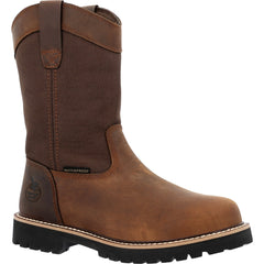 Georgia Boots Brown Core 37 Steel Toe Waterproof Men's Work Boots GB00639