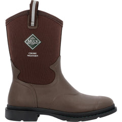 Muck Brown Chore Mid Western Men's 12 inch Square Toe Waterproof Work Boots MCHWM90