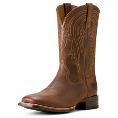 Ariat Woody Tan Men's Plano Wide Square Toe Cowboy Boots 10061196