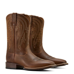 Ariat Woody Tan Men's Plano Wide Square Toe Cowboy Boots 10061196